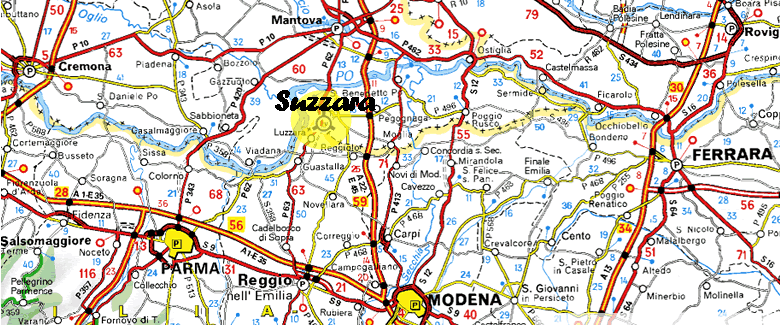 Mappa della zona